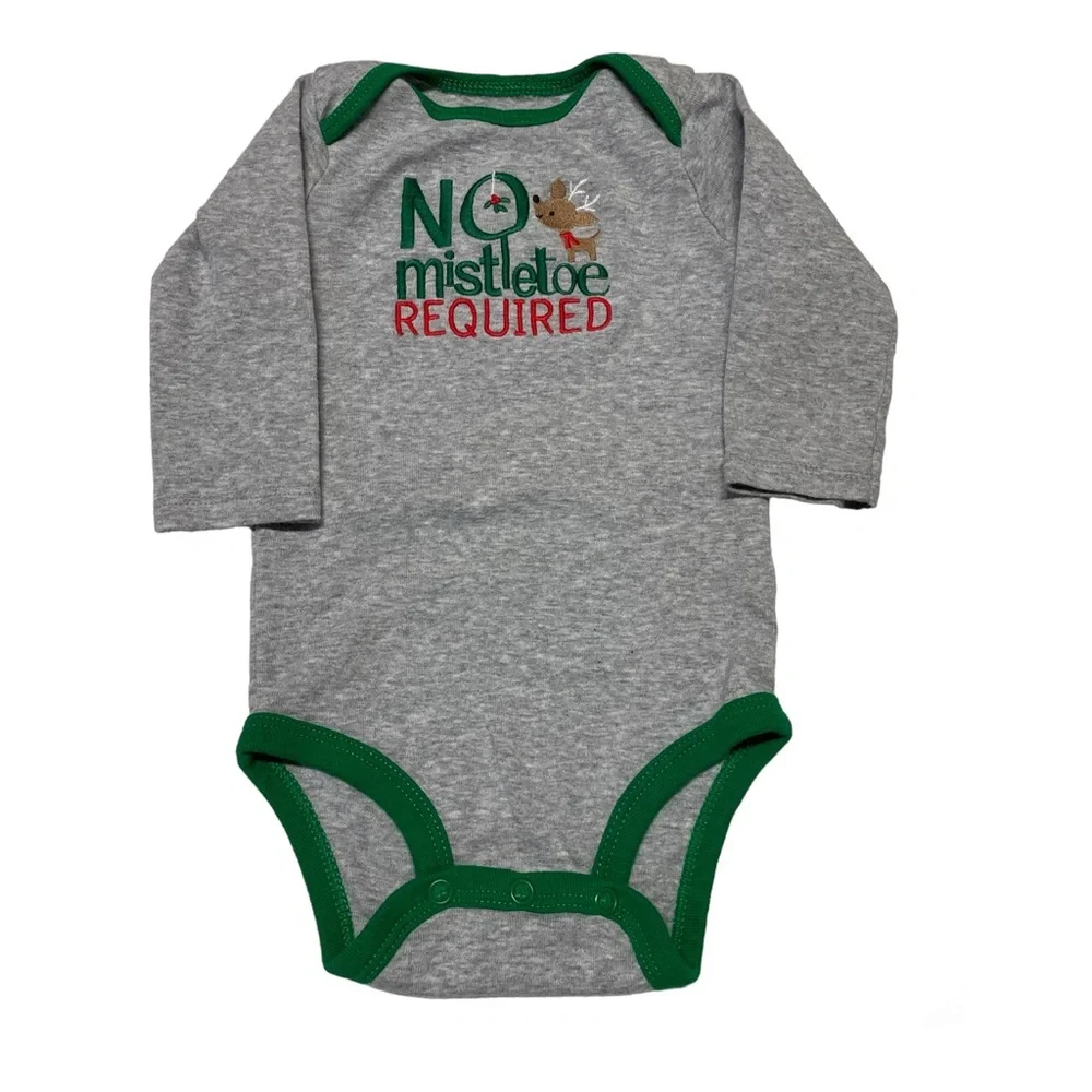 Just One You By Carters Christmas Set of 2 Onesies - 9 M